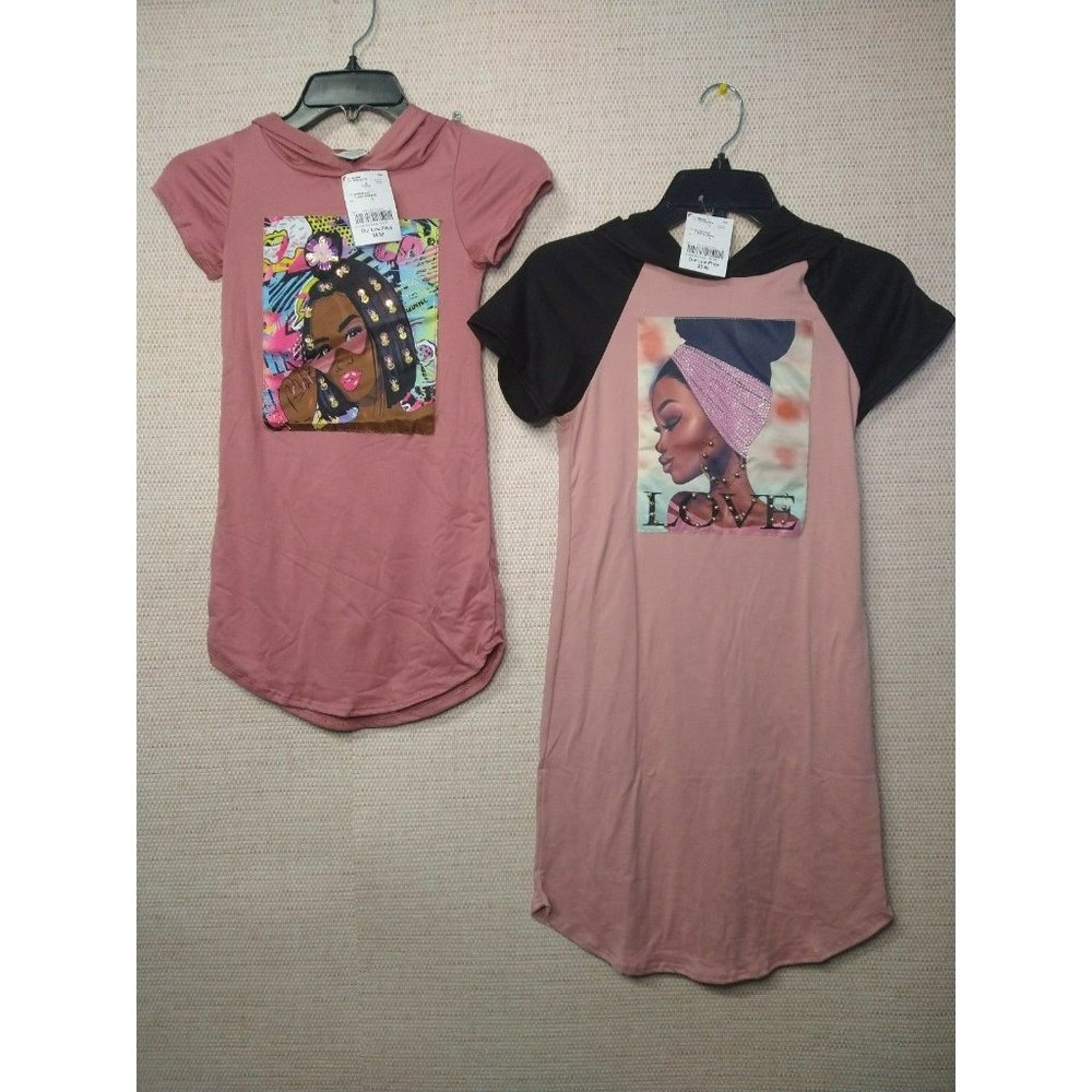 2 little girl kids dresses Size 7/8 Bundle  one short and one long dress